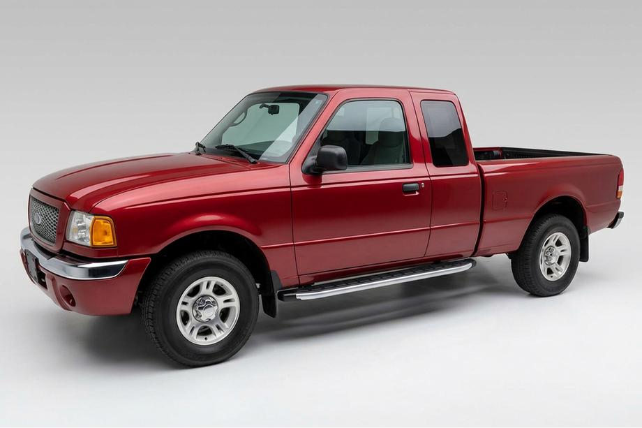 Ford Ranger 2002-2006 гг. Боковые Подножки Fullmond (2 шт., Алюминий) Image