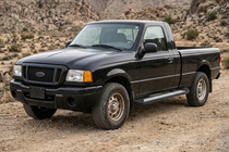 Ford Ranger 2002-2006 гг. Боковые Подножки Vision New Black (2 шт., Алюминий) фото 1