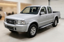 Ford Ranger 2002-2006 гг. Боковые Подножки Line (2 шт., Алюминий) фото 1