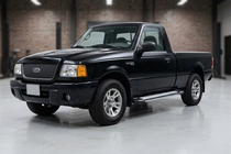 Ford Ranger 2002-2006 гг. Боковые Подножки Rainbow (2 шт., Алюминий) фото 1