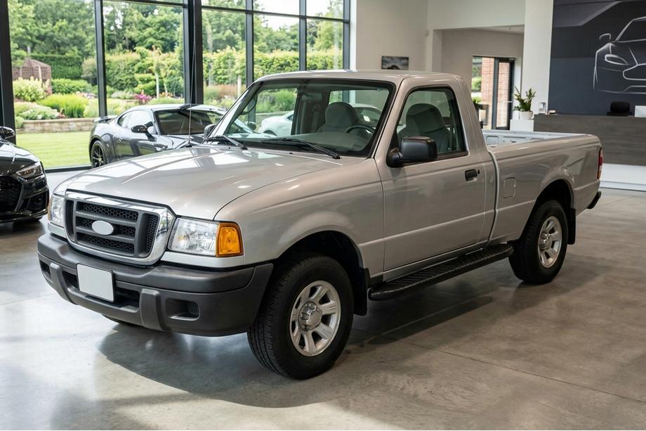 Ford Ranger 2002-2006 гг. Боковые пороги Bosphorus Black (2 шт., алюминий) Image