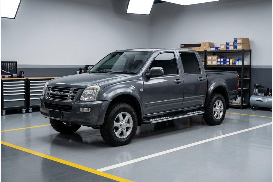 Isuzu D-Max 2002-2011 гг. Боковые Подножки Tayga V2 (2007-2012, 2 шт., Алюминий) Image