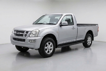 Isuzu D-Max 2002-2011 гг. Боковые Подножки Tayga Black (2007-2012, 2 шт., Алюминий) фото 1