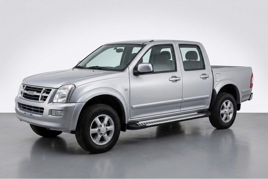 Isuzu D-Max 2002-2011 гг. Боковые Подножки Line (2007-2012, 2 шт., Алюминий) Image