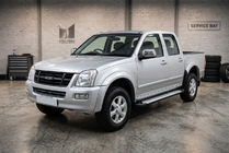 Isuzu D-Max 2002-2011 гг. Боковые Подножки Allmond Grey (2007-2012, 2 шт., Алюминий) фото 1