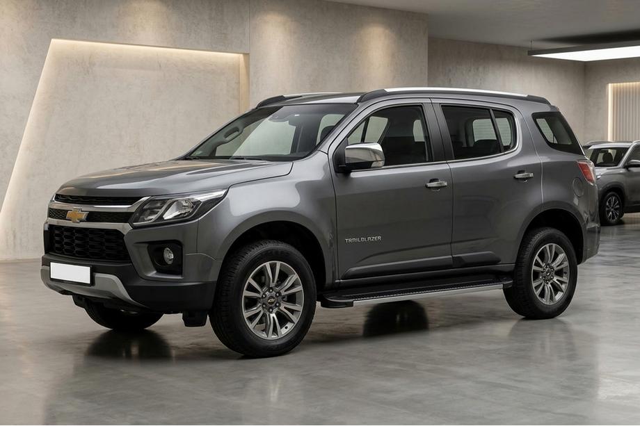 Chevrolet Trailblazer 2012-2019 гг. Боковые Подножки Maya V1 (2 шт., Алюминий) Image