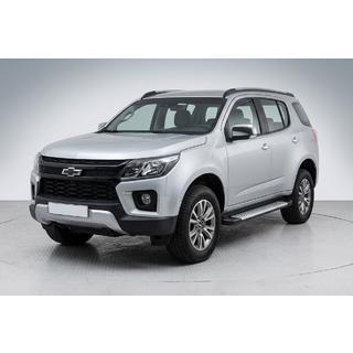 Боковые пороги Allmond Grey (2 шт., алюминий) Chevrolet Trailblazer 2012-2019 гг. фото 1