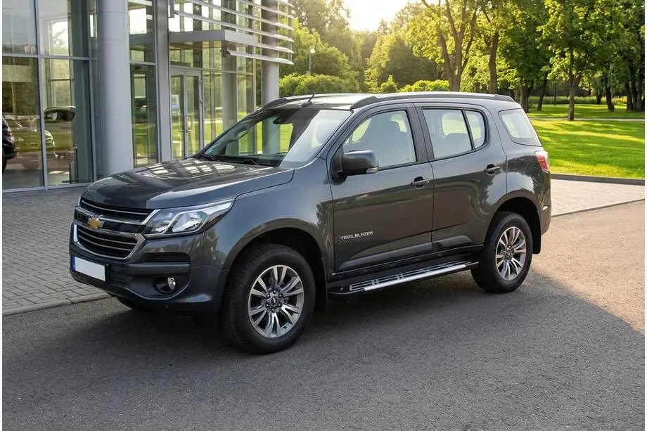Chevrolet Trailblazer 2012-2019 гг. Боковые Подножки Sunrise (2 шт., Алюминий) Image
