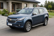 Chevrolet Trailblazer 2012-2019 гг. Боковые Подножки Maydos V1 (2 шт., Алюминий и Нержавейка) фото 1