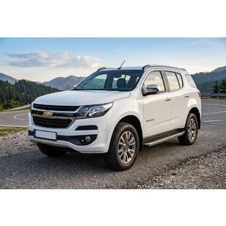 Боковые Подножки BlackLine (2 шт., Алюминий) Chevrolet Trailblazer 2012-2019 гг. фото 1