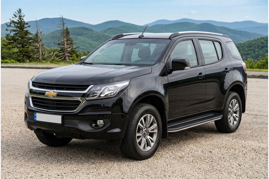 Chevrolet Trailblazer 2012-2019 гг. Боковые Подножки Duru (2 шт., Алюминий) Image