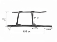 GreatWall Haval/Hover H3 2005-2013 гг. Рейлинги OEM фото 4