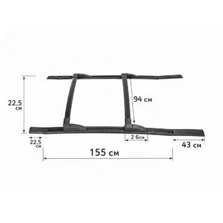 Рейлинги OEM GreatWall Haval/Hover H3 2005-2013 гг. фото 4
