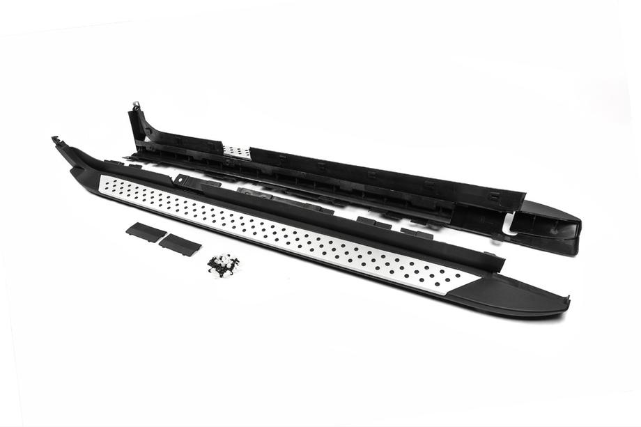 BMW X3 F25 2011-2018 гг. Боковые Подножки V3 OEM (2 шт., Алюминий) Image