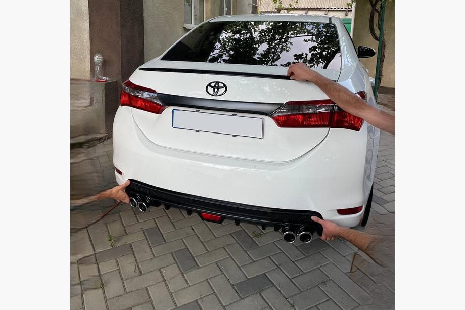 Toyota Corolla 2013-2019 гг. Задний диффузор V3 (1234 Upgrade) Image