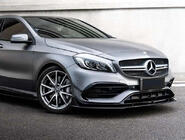 Mercedes A-class W176 2012-2018 гг. Передний сплиттер (для AMG-Line / A45 AMG HB 2016-2018, черный) фото 1