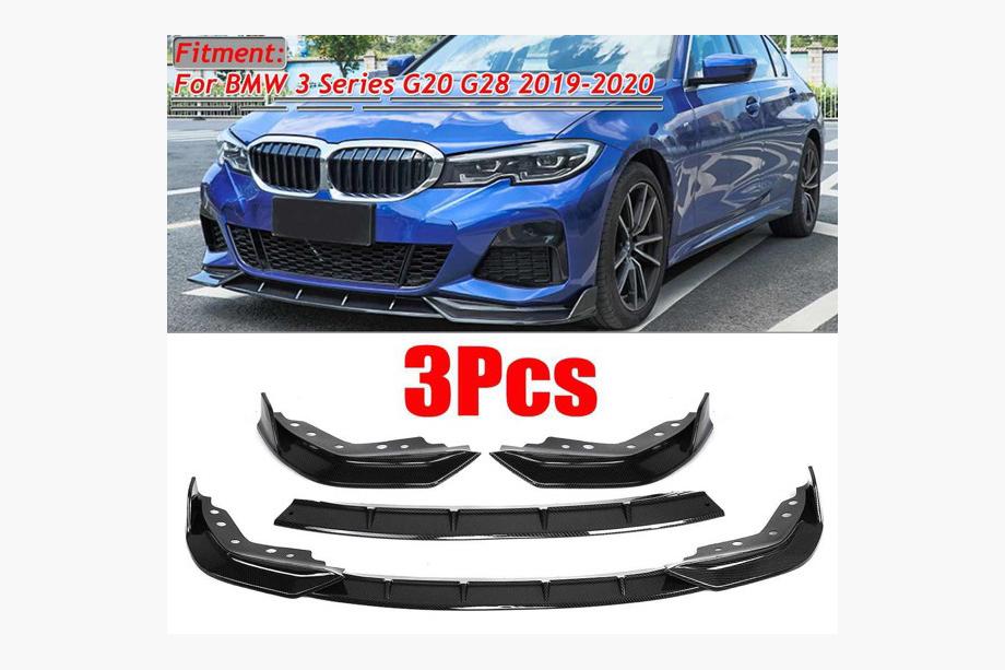 BMW 3 серия G20/G21 2018- гг. Передний лип 1234 Upgrade (черный) Image