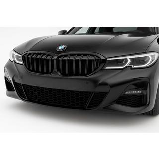 Решетки M-Look V2 (2018-2022, Черный Глянец) BMW 3 серия G20/G21 2018- гг. фото 1