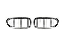 BMW 5 серия F10/F11 2010–2016 гг. Решетка-ноздри (2 шт, Хром) фото 2