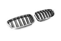 BMW 5 серия F10/F11 2010–2016 гг. Решетка-ноздри (2 шт, Хром) фото 3