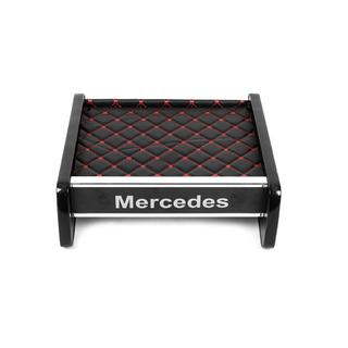 Полка на панель (Черная с красной строчкой) Mercedes Vito W638 1996-2003 гг. фото 2