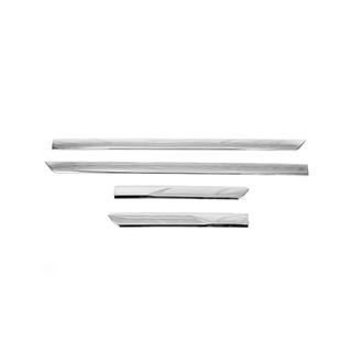 Хромированные молдинги дверей (4 шт) Toyota Land Cruiser 300 2021- гг. фото 2