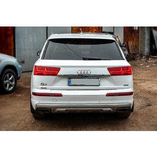 Хромированная накладка над номером (нержавейка) Audi Q7 2015–2026 гг. фото 4