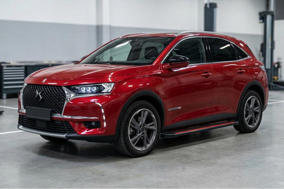 DS 7 Crossback 2017-2022 гг. Боковые Подножки Maya Red (2 шт., Алюминий) Image