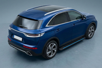 DS 7 Crossback 2017-2022 гг. Боковые Подножки Maya Blue (2 шт., Алюминий) фото 1