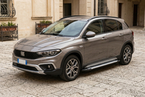 Fiat Tipo Cross 2021- гг. Боковые Подножки Line (2 шт., Алюминий) фото 1