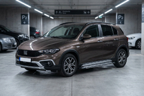 Fiat Tipo Cross 2021- гг. Боковые Подножки Rainbow (2 шт., Алюминий) фото 1