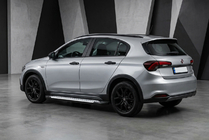 Fiat Tipo Cross 2021- гг. Боковые пороги Allmond Grey (2 шт., алюминий) фото 1