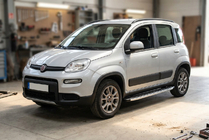 Fiat Panda 2011-2023 гг. Боковые Подножки Fullmond (2 шт., Алюминий) фото 1
