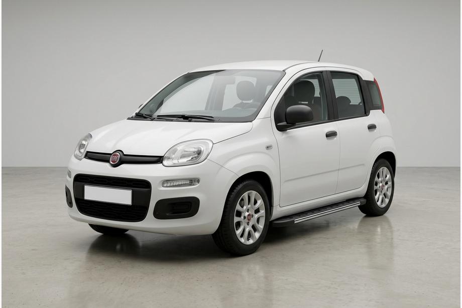Fiat Panda 2011-2023 гг. Боковые Подножки Duru (2 шт., Алюминий) Image