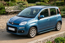 Fiat Panda 2011-2023 гг. Боковые Подножки Maya Blue (2 шт., Алюминий) фото 1