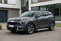 Kia Sportage 2021- гг. Боковые Подножки Vision New Grey (2 шт., Алюминий) фото 1