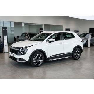Боковые пороги Allmond Grey (2 шт., алюминий) Kia Sportage 2021- гг. фото 1