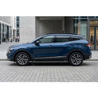 Боковые Подножки Allmond Black (2 шт., Алюминий) Kia Sportage 2021- гг. фото 1