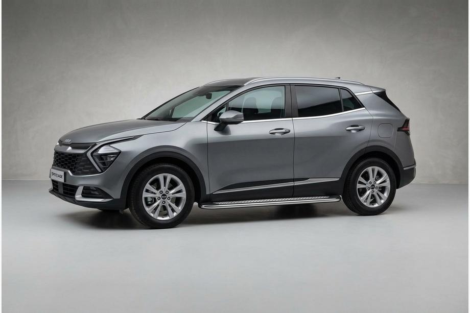Kia Sportage 2021- гг. Боковые Подножки Maydos V2 (2 шт., Алюминий) Image