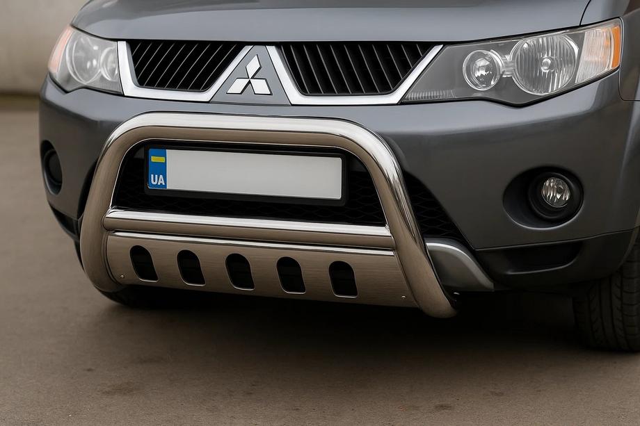 Mitsubishi Outlander 2006-2012 гг. Кенгурятник a125209 (нержавейка) Image