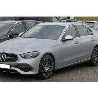 Накладки на зеркала (2 шт, нержавейка) Mercedes C-class W206 2022- гг. фото 1