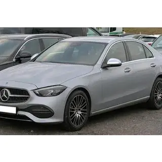 Накладки на зеркала (2 шт, нержавейка) Mercedes C-class W206 2022- гг. фото 1