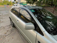 Lexus RX 2003-2009 гг. Рейлинги Хром турецкие Пластиковые ножки фото 2