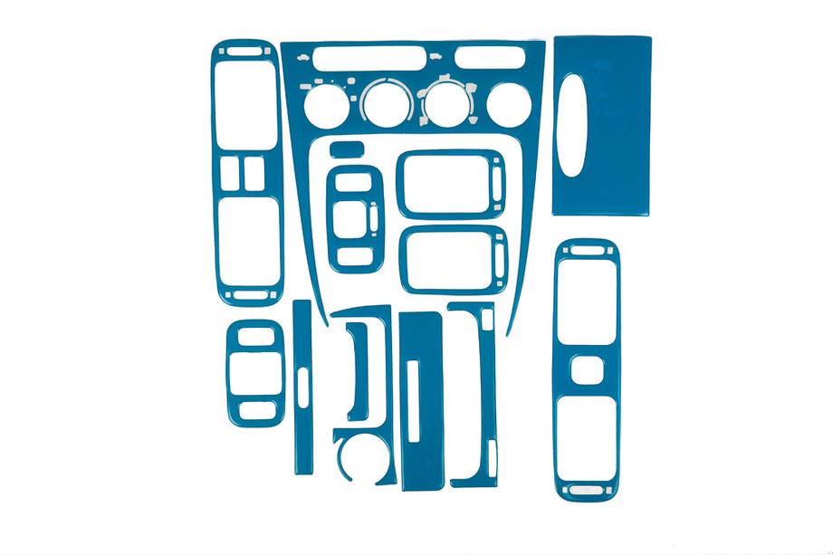 Toyota Corolla 1998-2002 гг. Накладки на панель приборов 2000-2002 (синие) Image