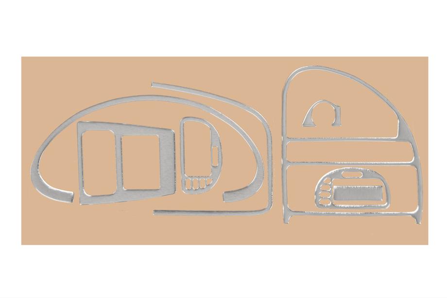 Citroen Saxo 1996-2023 гг. Накладки на панель приборов (алюминий) Image