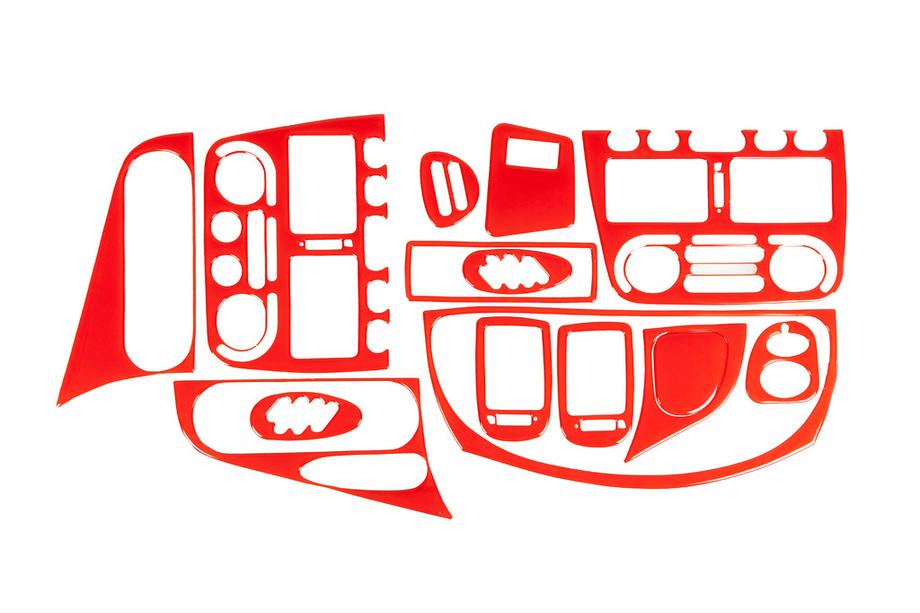 Fiat Palio 1996-2011 гг. Накладки на панель приборов (красные) Image