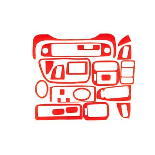 Накладки на панель приборов (красные) Honda Civic 1995-2001 гг.