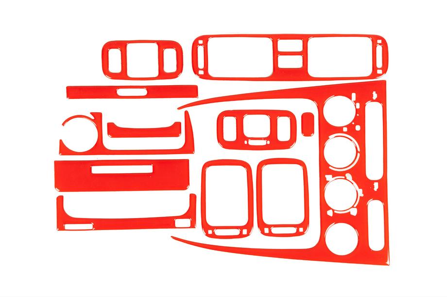 Toyota Corolla 1998-2002 гг. Накладки на панель 1998-2000 (красный цвет) Image