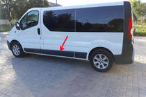 Renault Trafic 2001–2015 гг. Оригинальный дверной молдинг б/у (L3) фото 1