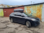 Mazda CX-7 2006-2012 гг. Поперечины на штатные места с замком Wingbar V3 (2 шт) Черные фото 2